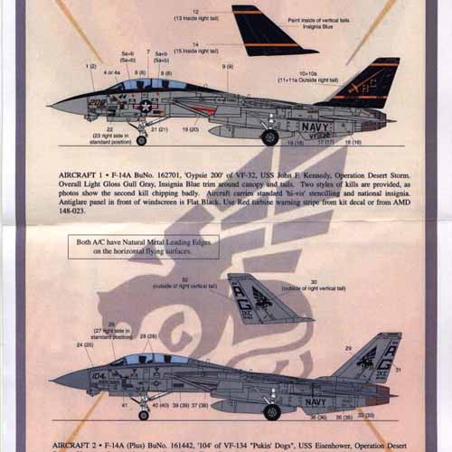 ESN48532 1/48 F-14 Anytime Babe!! Pt. VIII (F-14 Tomcat F-14A.VF-32 VF-134)