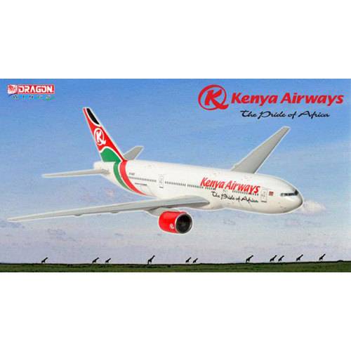 BD55588 1/1/400 Kenya Airways B777-200ER &#039;Pride of Africa&#039;- New Livery ~ 5Y-KQT (Airline)