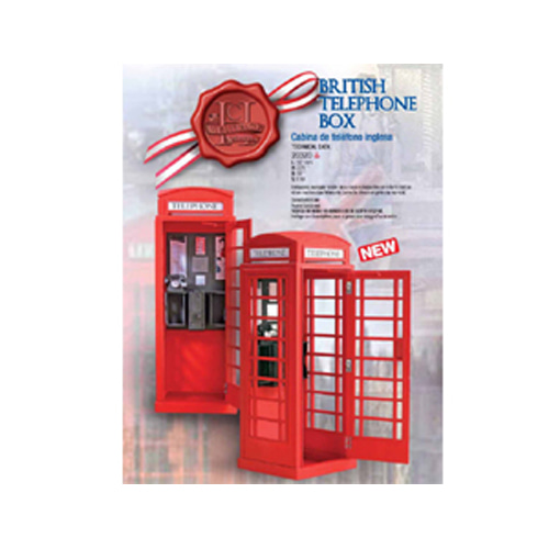 BA20320 1/10 Red Telephone Box Wooden Model Kit (공중전화부스)