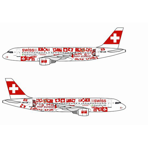 BD55671 1/400 SWISS A320 Hope Swiss