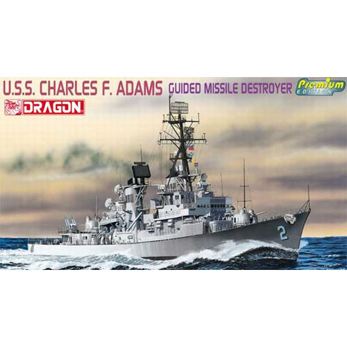 BD7059 1/700 &#039;U.S.S. Charles F. Adams&#039; (DDG-2) Adams Class Guided Missile Destroyer ~ Premium Edition Kit