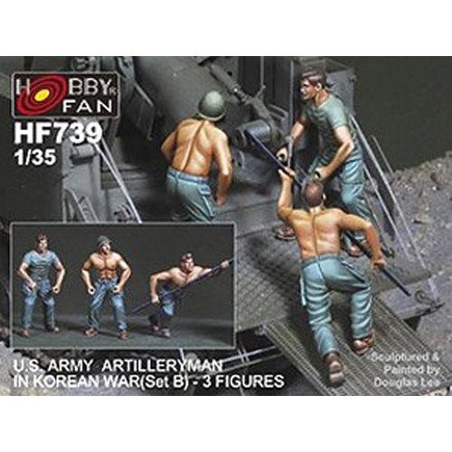BFHF739 1/35 U.S. Army Artilleryman in Korean War (Set B) (3 Figures) (Plastic model)