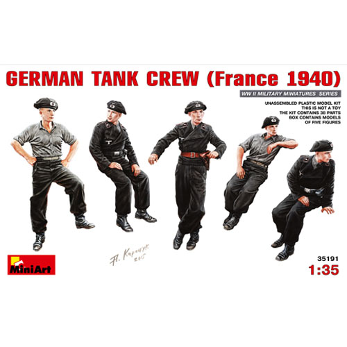 BE35191 1/35 German Tank Crew. Winter (France 1940)