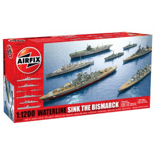BB50120 1/1200 Sink the Bismarck! Waterline Battleships