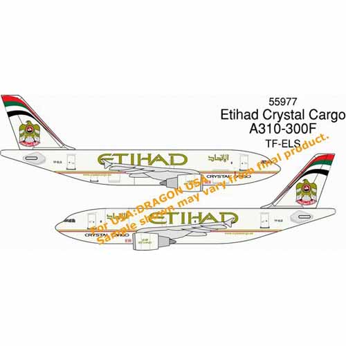 BD55977 1/400 Etihad Crystal Cargo A310-300F ~ TF-ELS (Airline)