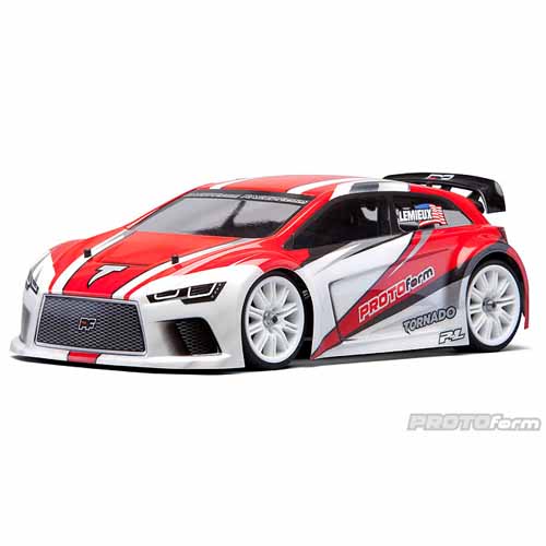 AP1528 Tornado RallyCross Clear Body for 1:16 Rally Chassis
