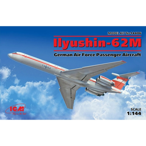 BICM14406 1/144 Ilyushin IL-62M, German Air Force Passenger Aircraft