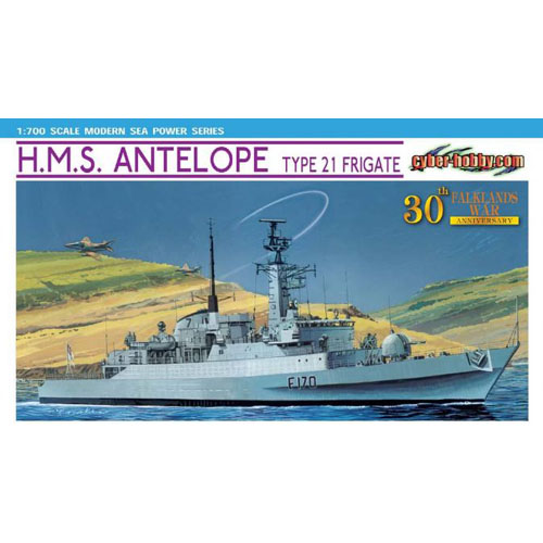 BD7122 1/700 H.M.S. Antelope Type 21 Frigate - Falklands War 30th Anniversary