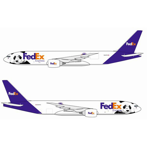 BD56206 1/400 FedEx 777F ~ N850FD &#039;Panda Express&#039;