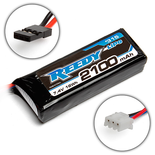 AAK315 Reedy LiPo 2100mAh 7.4V RX/TX Battery