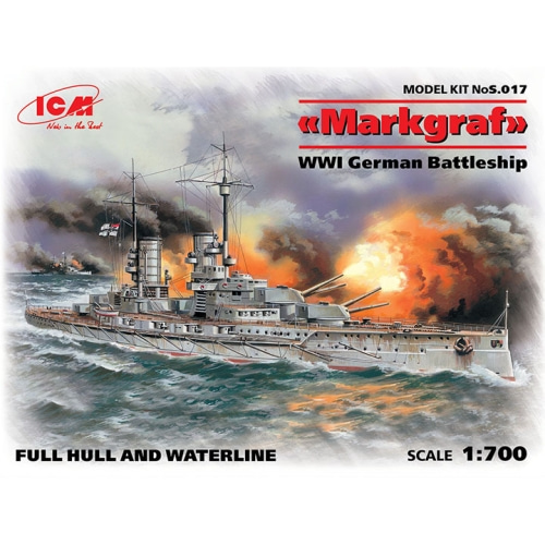 BICMS017 1/700 Markgraf (full hull &amp; waterline),WWI German Battleship